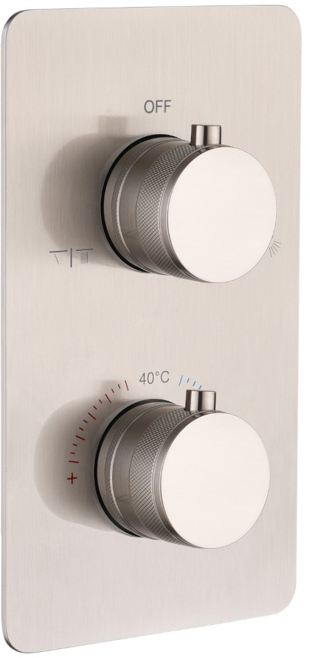 Встраиваемый термостат Boheme Cell 134-2-NB на 2 источника