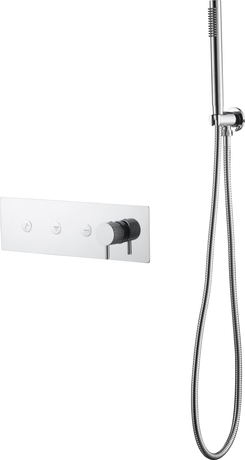 Встраиваемый смеситель Boheme Fusion 130-SYS-CR с ручным душем