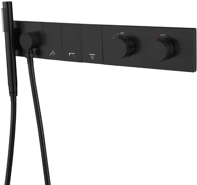 Встраиваемый термостат Boheme Zodiac 133-SYS-B с ручным душем
