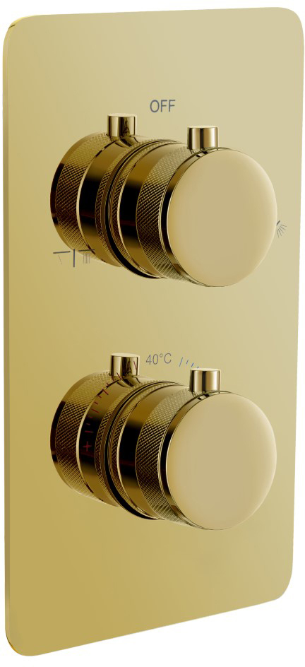 Встраиваемый термостат Boheme Cell 134-2-G на 2 источника