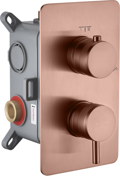 Встраиваемый смеситель Boheme Cell 135-2-CB на 2 источника