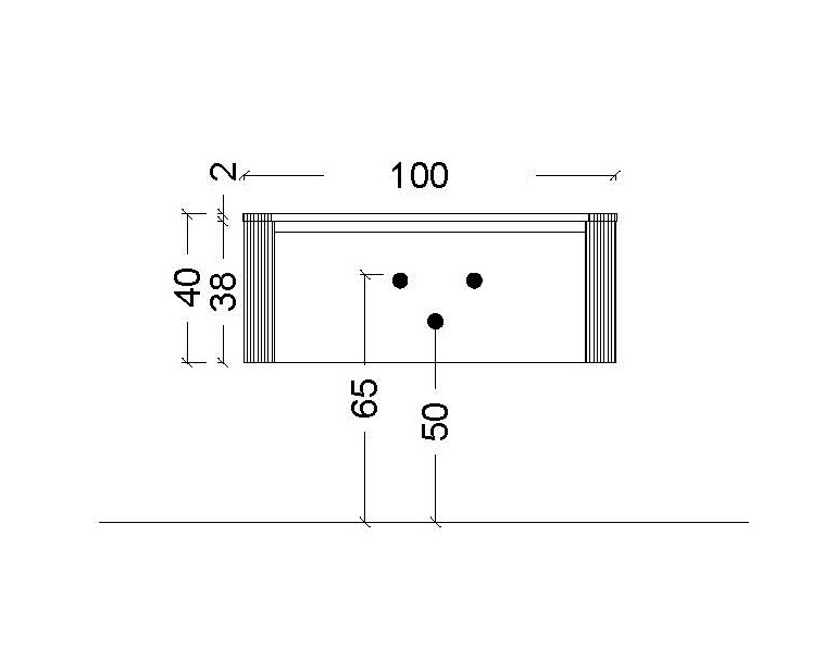 Тумба с раковиной 100 см ArmadiArt Quatro 790-M1-100-A-A/793-100-A